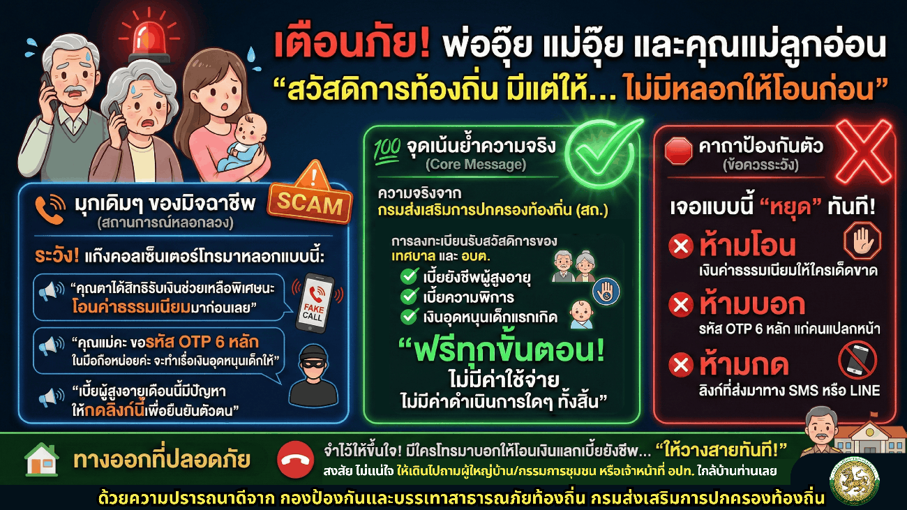 สร้างความรู้ความเข้าใจเพื่อป้องกันการหลอกลวงทางออนไลน์ (Scammer)