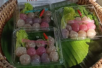 ของอร่อยพื้นบ้านตลาดน้ำบางน้อย